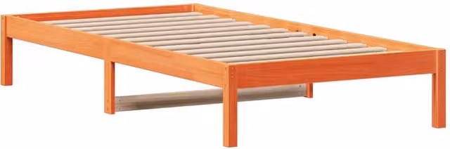 Berkfield Home Beautiful Day Bed in Wax Brown Solid Pine Wood, W/D/H: 90 x 200 cm – 1