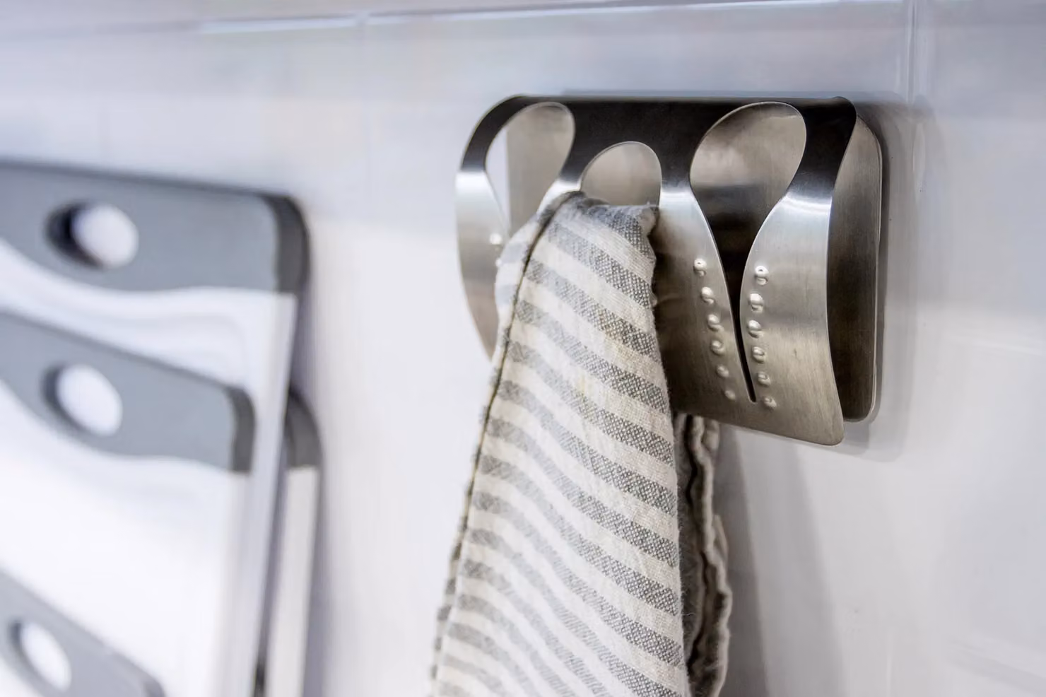 MasterClass Stainless Steel Triple Towel Holder in Silver – 5
