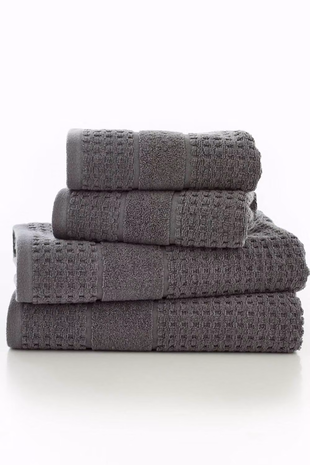 Deyongs Mosley Textured 100% Cotton Towel in Charcoal Grey – 2