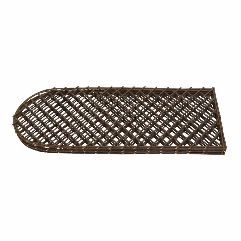 EONLION Set of 2 Brown Woven Willow Trellis Fencing Screen Panels, Height: 100 cm – 2