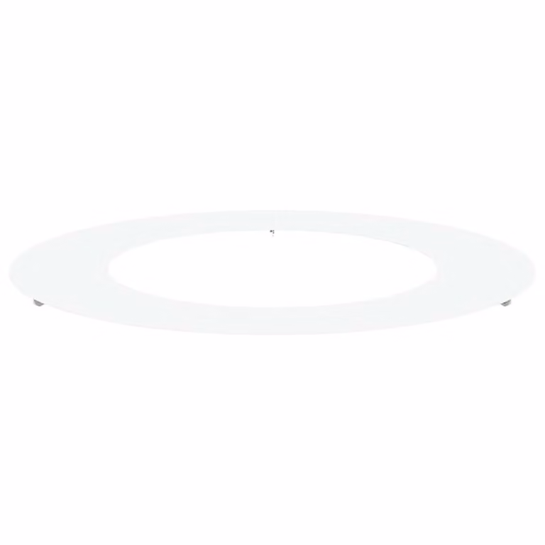 Berkfield Home Lush White Metal Planter, Diameter: 80 cm