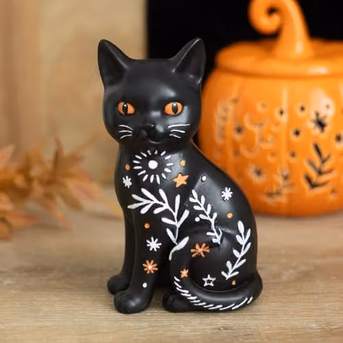 Something Different Wholesale Black Ceramic Hanging Cat Ornament for Halloween and Autumn Decor – 3