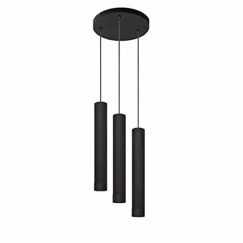 Netlighting Tuba Cluster Pendant Ceiling Light in Black, Diameter: 30 cm