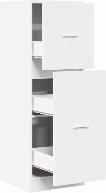 Berkfield Home Apothecary Cabinet in White, W/D/H: 40 x 41 x 118 cm