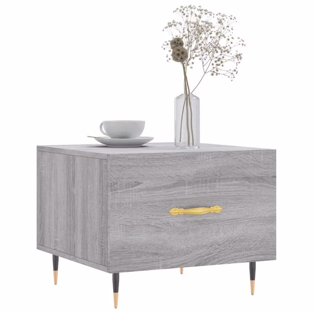 Berkfield Home Set of 2 Grey Sonoma Square Coffee Tables, W/D/H: 50 x 50 x 40 cm – 2