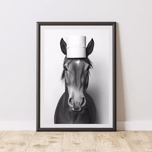 60 Second Makeover Horse Toilet Roll Animal Print Paper Poster, A3