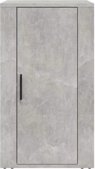 Berkfield Home Sideboard in Concrete Grey, W/D/H: 40 x 33 x 70 cm