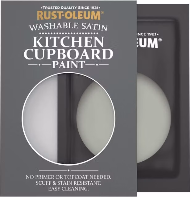 Rust-Oleum Kitchen Cupboard Satin Finish Tester Sachet in Tea Leaf, 10ml