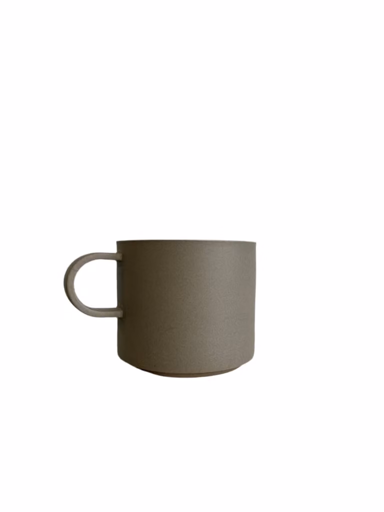 Hasami Porcelain Small Mug in Dark Grey