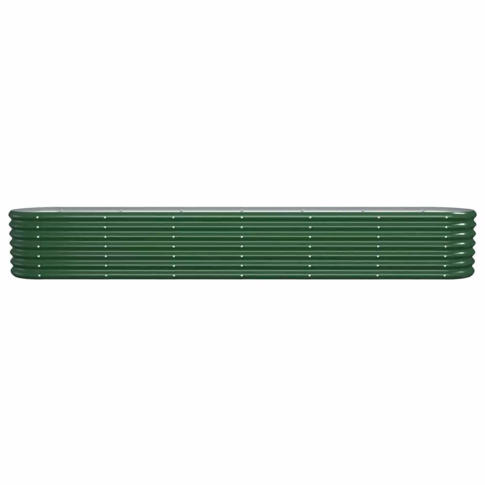 Berkfield Home Garden Raised Bed in Green Powder-coated Steel, W: 260 cm, D: 40 cm, H: 36 cm – 3