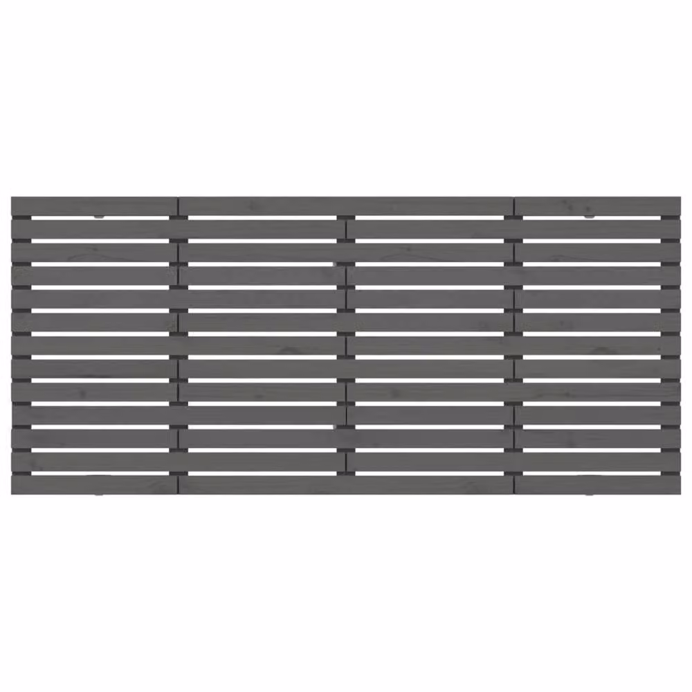 Berkfield Home Grey Rustic Solid Pine Wall Mounted Headboard W/D/H: 206 x 3 x 91.5 cm – 3