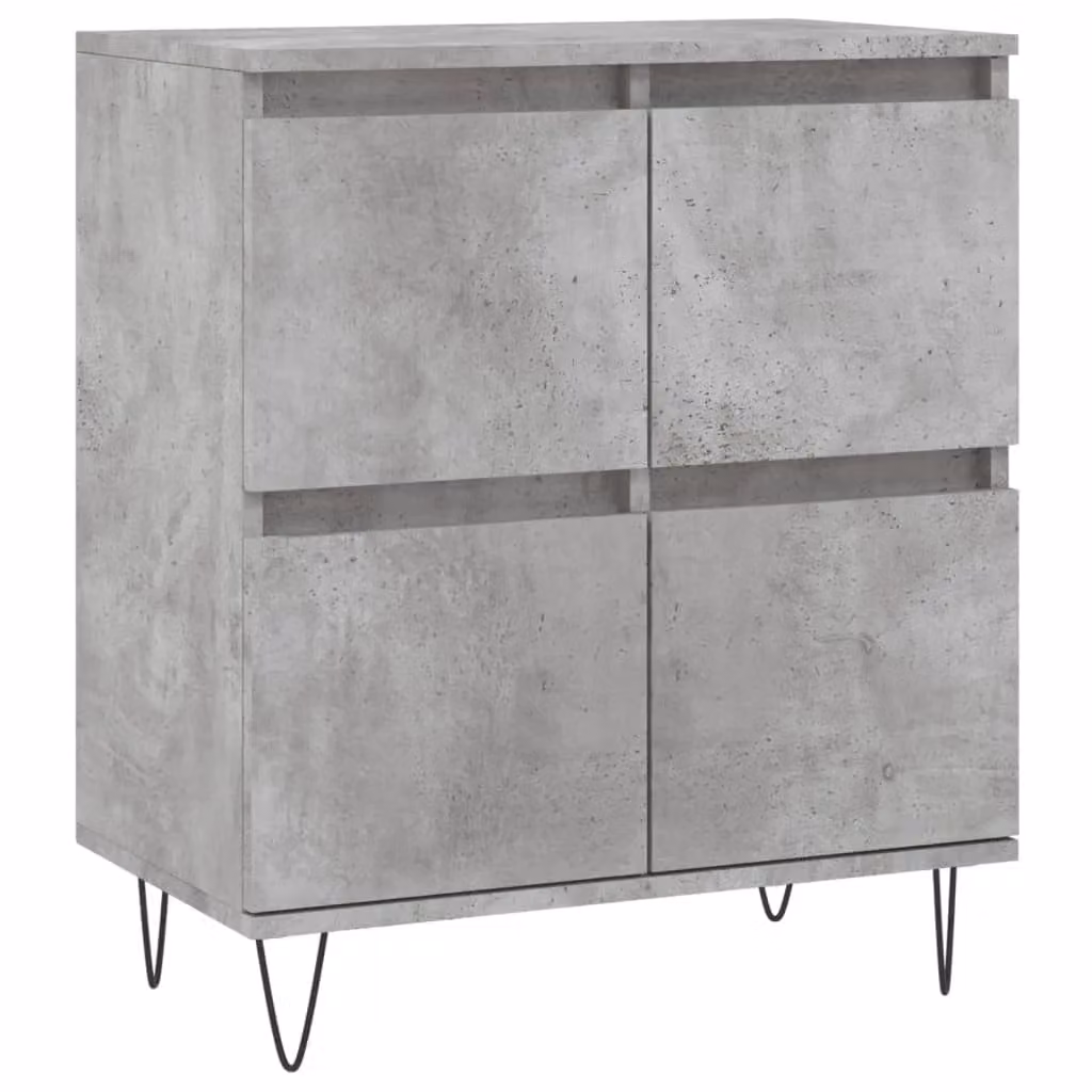 Berkfield Home Industrial Sideboard in Concrete Grey, W/D/H: 60 x 35 x 70 cm – 2