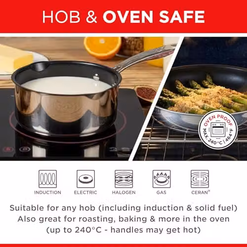 Kuhn Rikon 5-Piece Stainless Steel Cookware Set with Non-Stick Pans and Glass Lids, Silver – 3