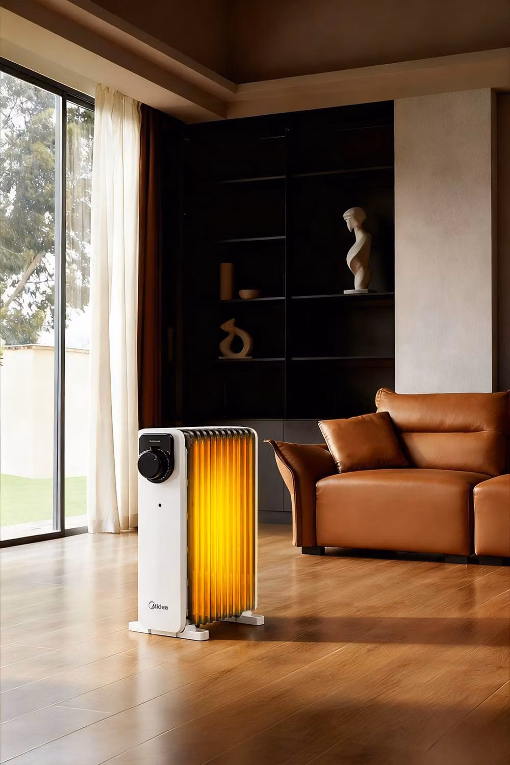 Midea 11-Fin 2.3kW Oil-Filled Electric Radiator with Overheat and Tip-Over Protection – 3