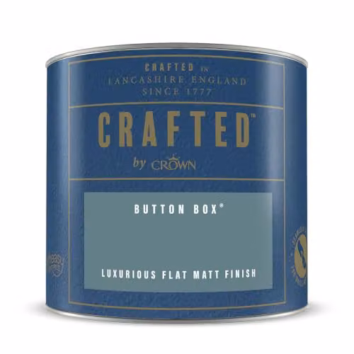 Crown Crafted Button Box Matt Emulsion Paint Tester, 125ml – 4