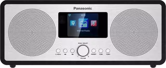 Panasonic RF-D40EG-K Internet Radio with DAB+, FM, Bluetooth and Wi-Fi, Black