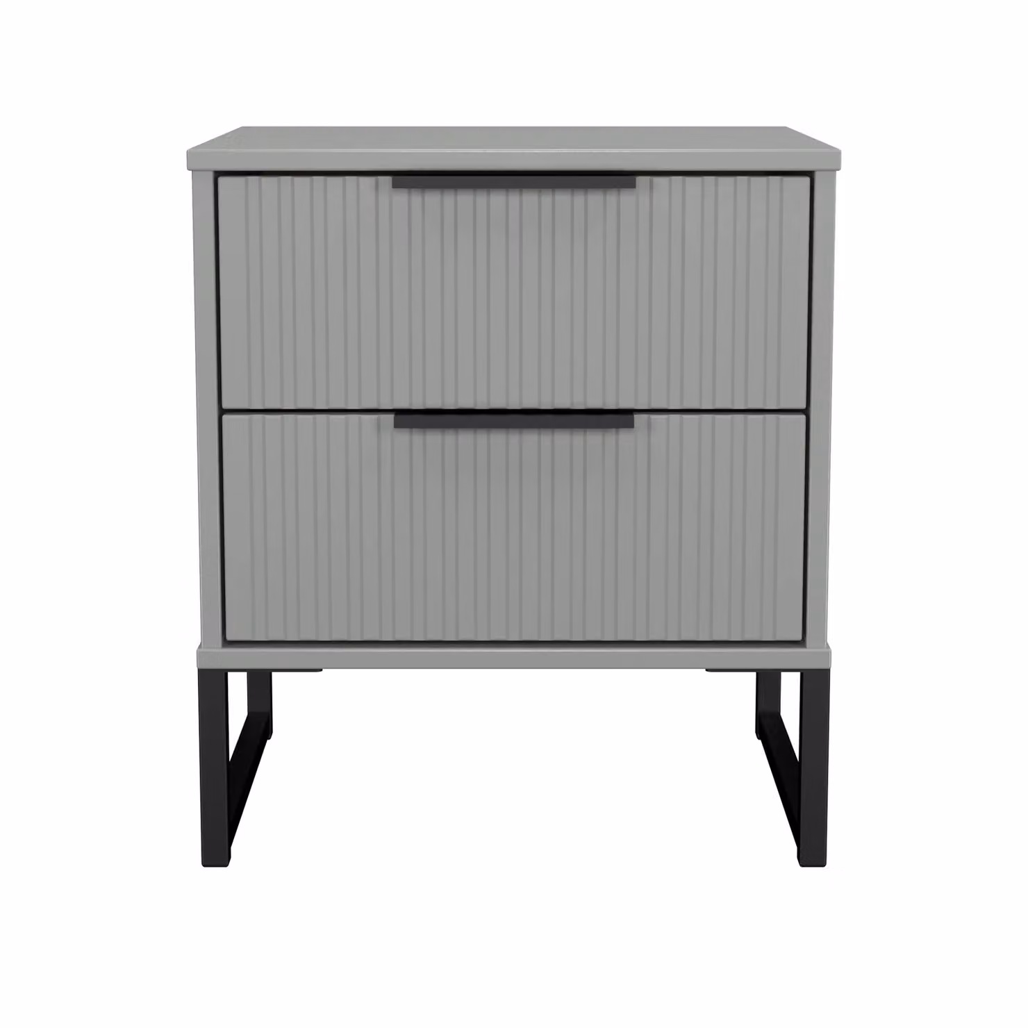 2 U Menai Small 2 Drawer Bedside Table in Dark Grey – 2