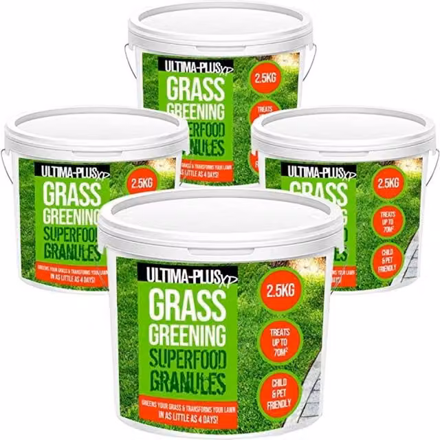 ProKleen Grass Greening Superfood Lawn Fertiliser Granules, 10kg (4 x 2.5kg)