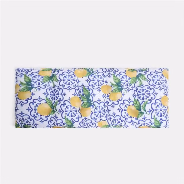 OHS Mediterranean 2 Seater Outdoor Bench Pad in Yellow with Water Repellent Fabric