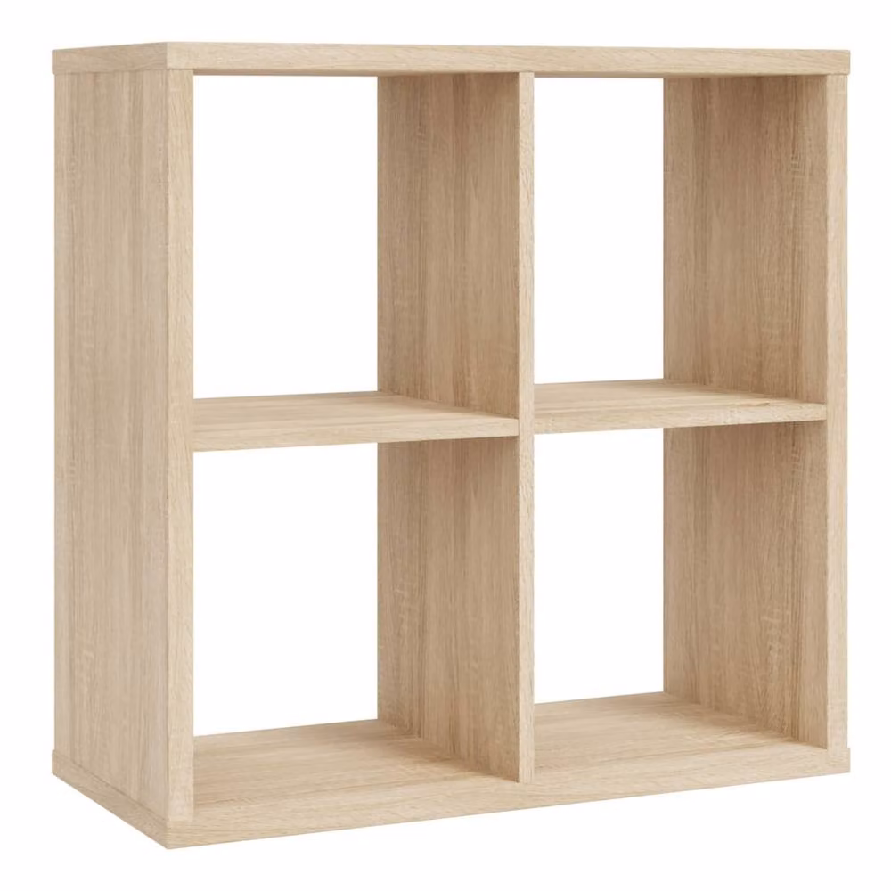 Wyld Haus Driftstone 4 Cube Artisan Oak Storage Unit in Natural Brown and Beige, W/D/H: 76.7 x 32.9 x 72.8 cm – 2