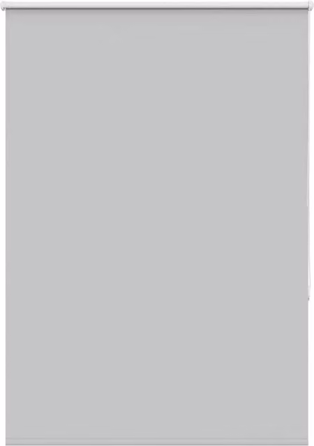 Berkfield Home Blackout Roller Blind in Light Grey, Thermal Insulating Polyester, W: 110 cm, H: 150 cm
