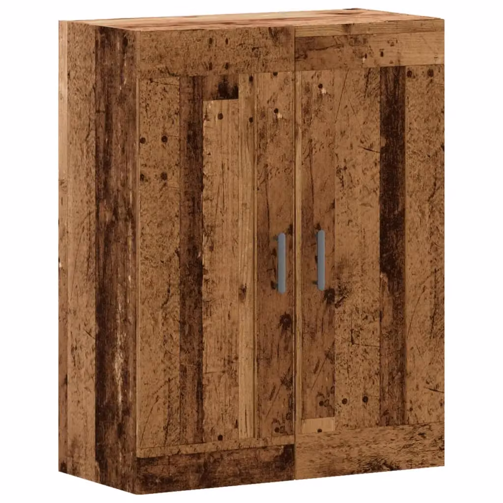 Berkfield Home Wall Mounted Cabinet in Brown Old Wood, W/D/H: 69.5 x 34 x 90 cm – 2