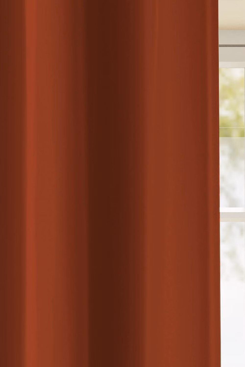 Enhanced Living Plain Supersoft Thermal Room Darkening Eyelet Curtains - Pair in Orange, Width: 168 cm, Drop: 229 cm – 2