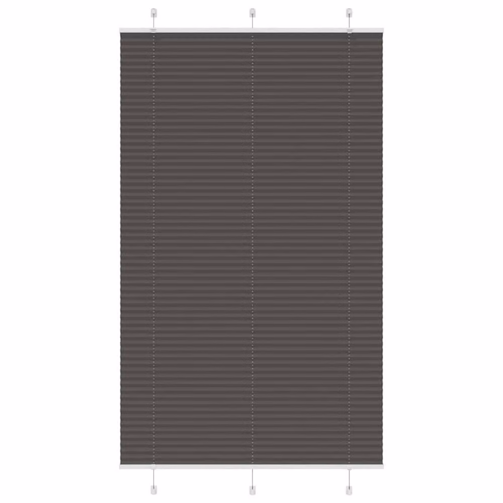 Berkfield Home Single Pleat Black Polyester Blind, W: 120 cm, H: 200 cm – 2