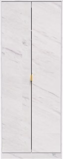 Ready Assembled 2 U Tamworth 2 Door Wardrobe in Off-White