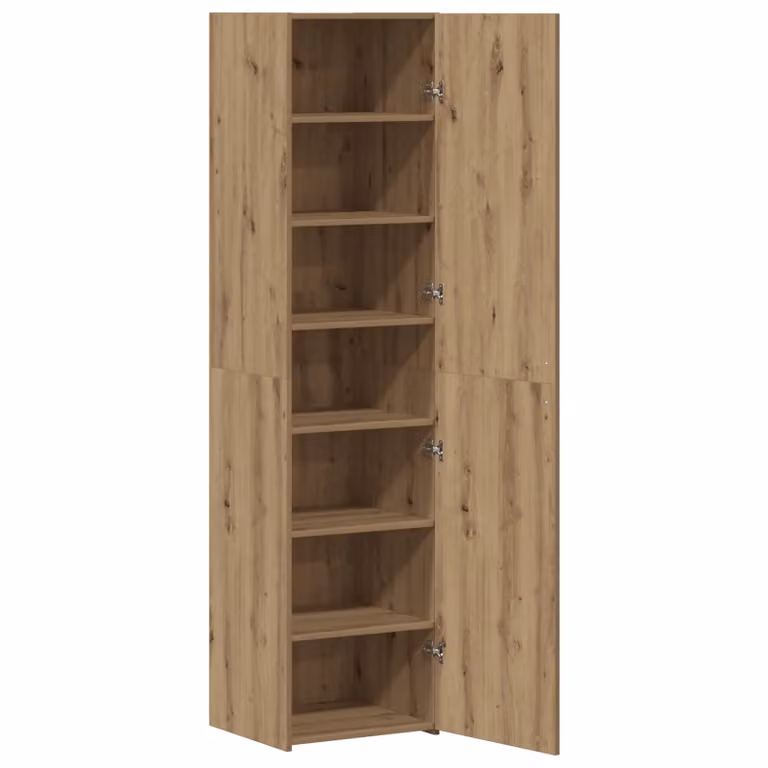 Berkfield Home Artisan Oak Highboard in Brown, W/D/H: 45 x 42.5 x 185 cm
