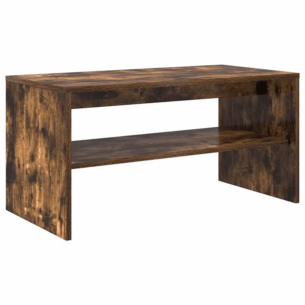 Berkfield Home Smoked Oak TV Cabinet in Brown, W/D/H: 80 x 40 x 40 cm – 2
