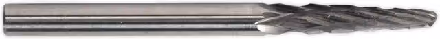 Loops 3 Pack of 3mm Micro Carbide Burr Ball Nose Tapered Bits for Rotary Metal Flashing Removal in Silver and Multicolour – 1