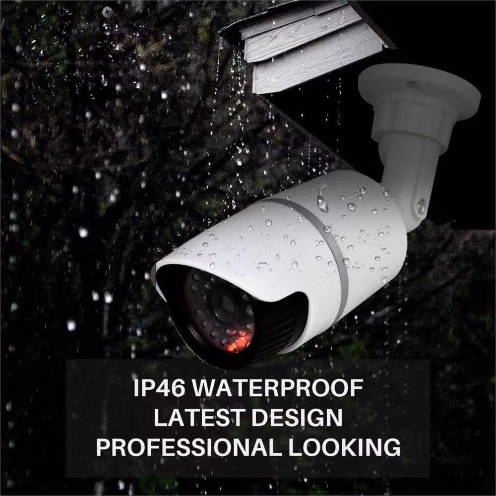 Nordara White Dummy Bullet CCTV Surveillance Camera with Flashing LED – 3