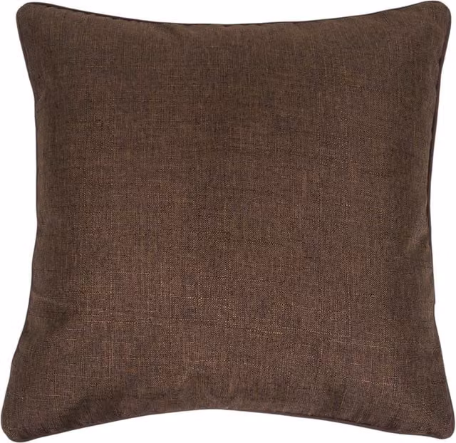 Highgrove Piped Square Cushion Cover in Brown