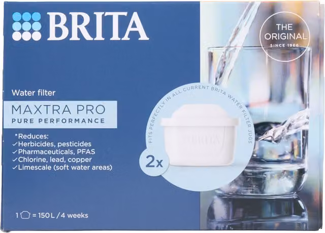 Brita Maxtra Pro Pure Performance Water Filter Cartridges, Pack of 2, White