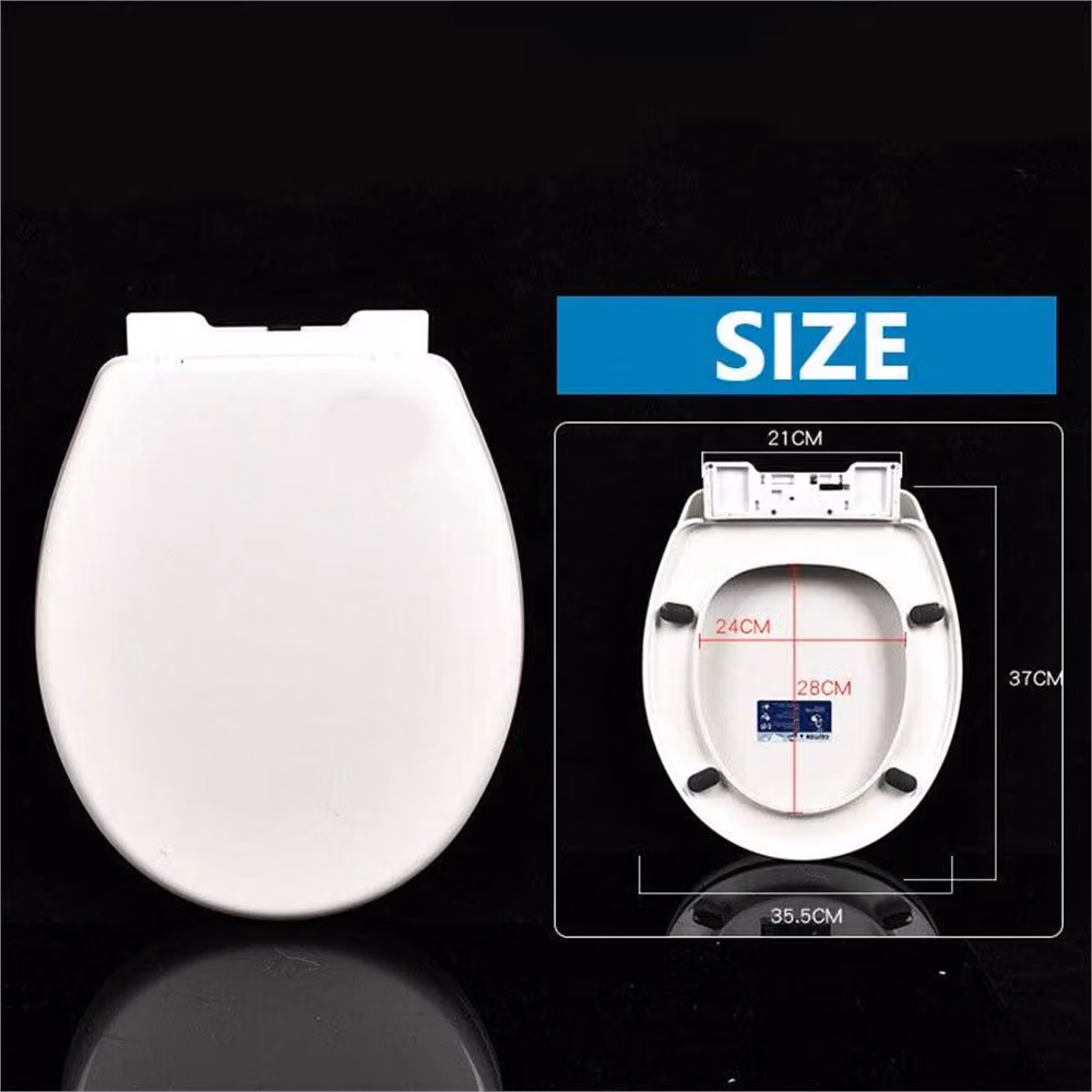 Nordara Universal Heavy Duty Toilet Seat with Quick Release and Soft Close in White – 2
