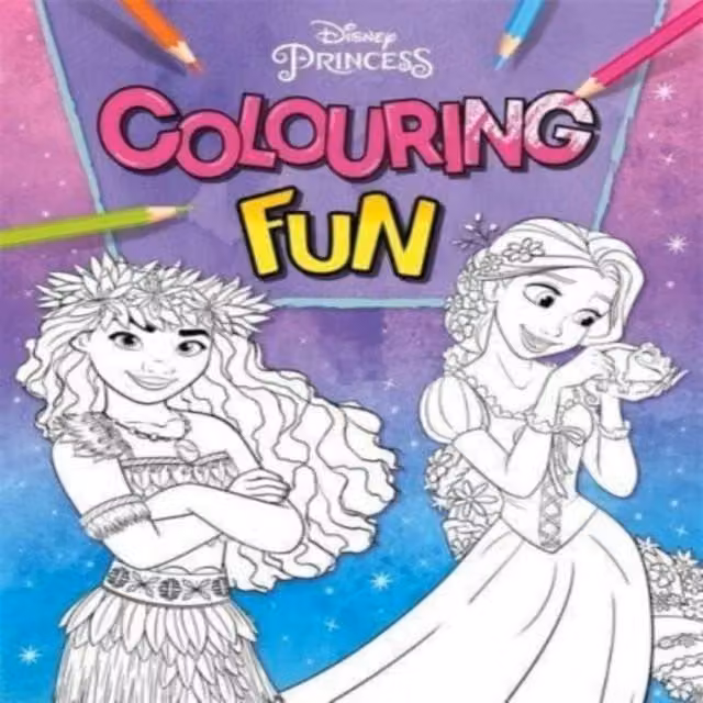 Walt Disney Disney Princess Colouring Fun Multicolour Paperback Book