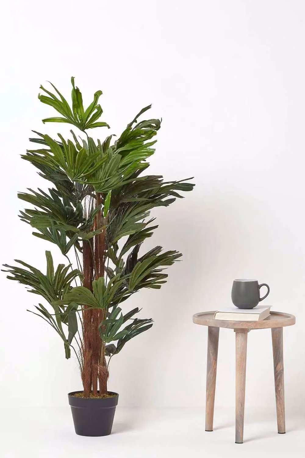 Homescapes Artificial Rhapis Excelsa Palm Tree in Green, Height: 120 cm – 6
