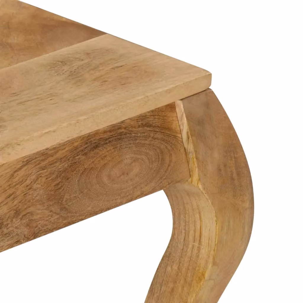 Berkfield Home End Table in Brown Solid Mango Wood W/D/H: 45 x 45 x 40 cm – 3