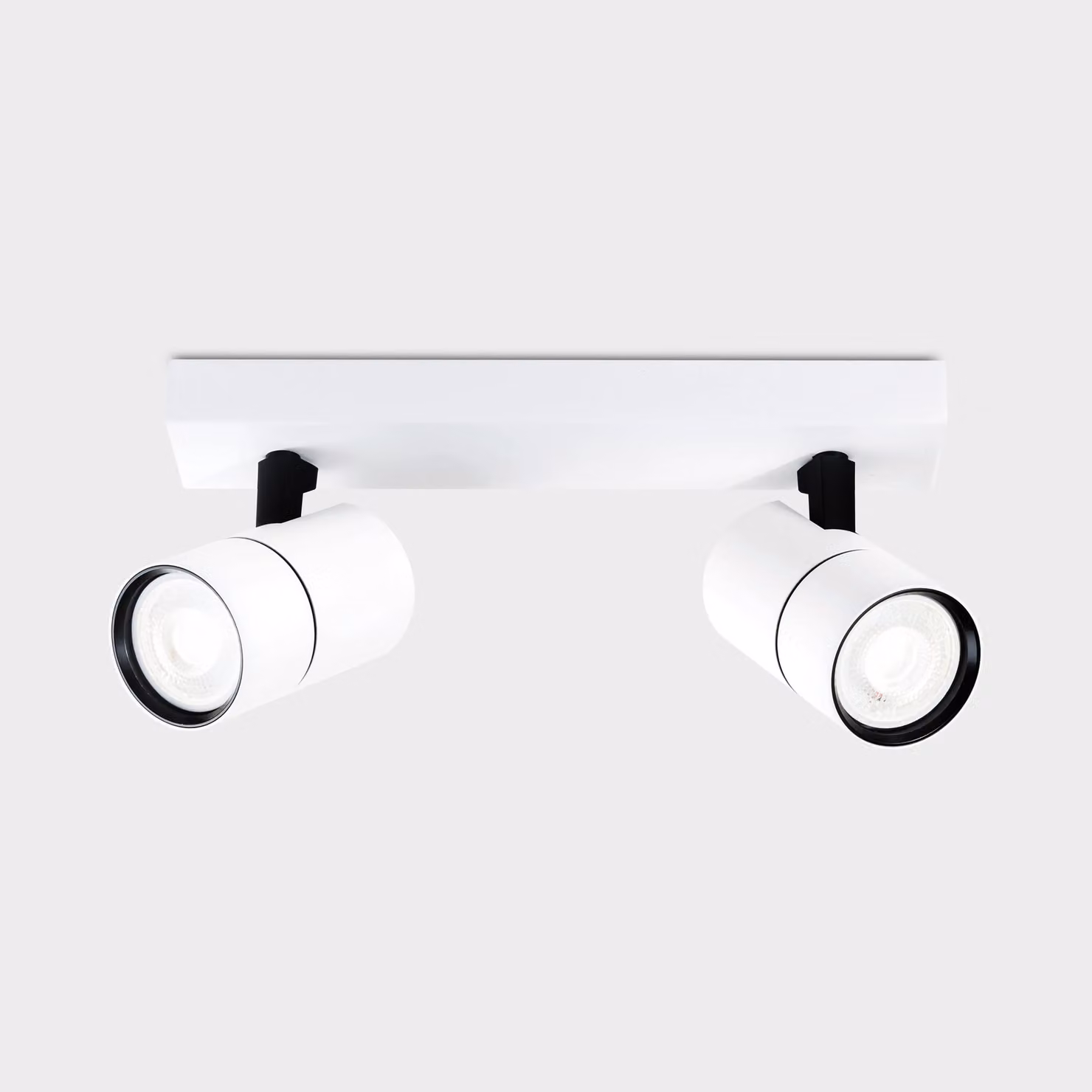 Harper Living 2 Way Adjustable GU10 Ceiling Spotlight Bar in White – 2