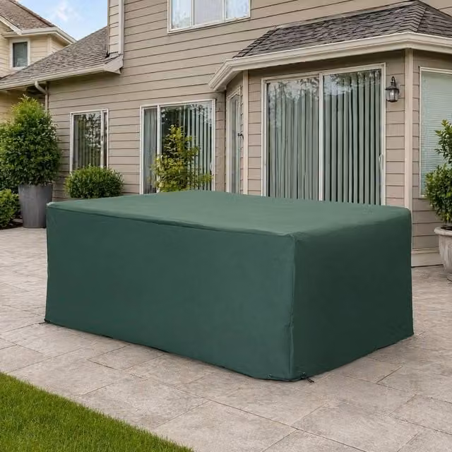 STILVORA Waterproof Garden Furniture Cover with PE Coating in Green