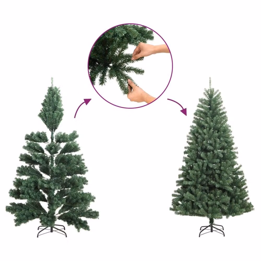 Berkfield Home Artificial Christmas Tree with Stand, Green, Height: 240 cm – 7