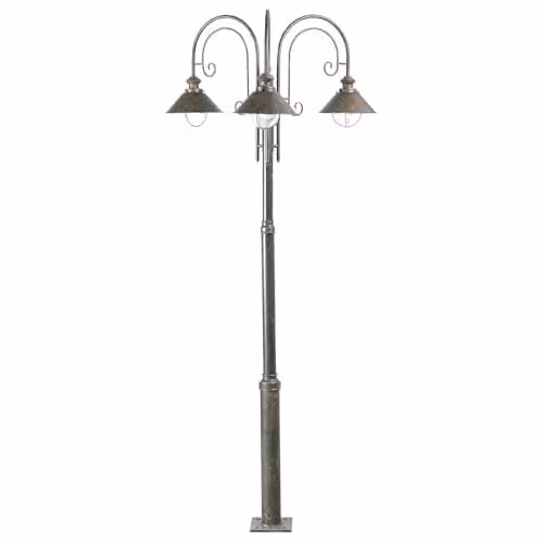 Netlighting Nautica 3 Light Garden Lamp Post in Brown with E27 Sockets – 1