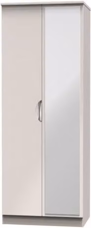 ASC Corsica 2 Door Tall Mirrored Wardrobe