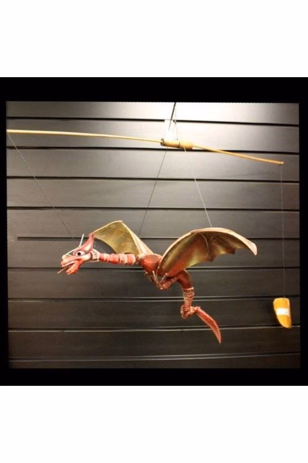 KDMD Large Red Coconut Dragon Hanging Mobile, Height: 46 cm – 2