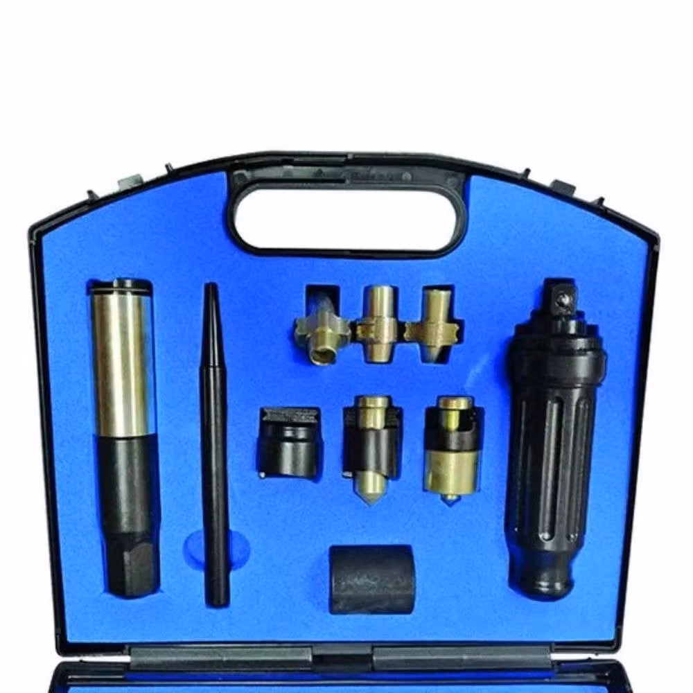 NESTLUNE Professional Locking Wheel Nut Remover Set, Blue, W/D: 400 x 400 mm – 2