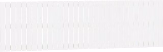 Berkfield Home White Rustic Solid Wood Pine Wall Headboard W/D/H: 204 x 3 x 60 cm