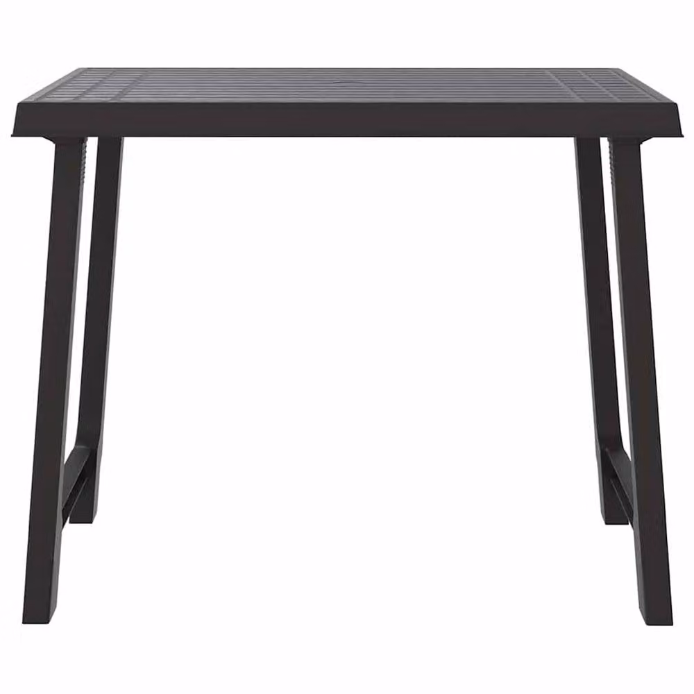Berkfield Home Camping Table in Anthracite and Black with Wooden Look, W: 79 cm, D: 56 cm, H: 64 cm – 3