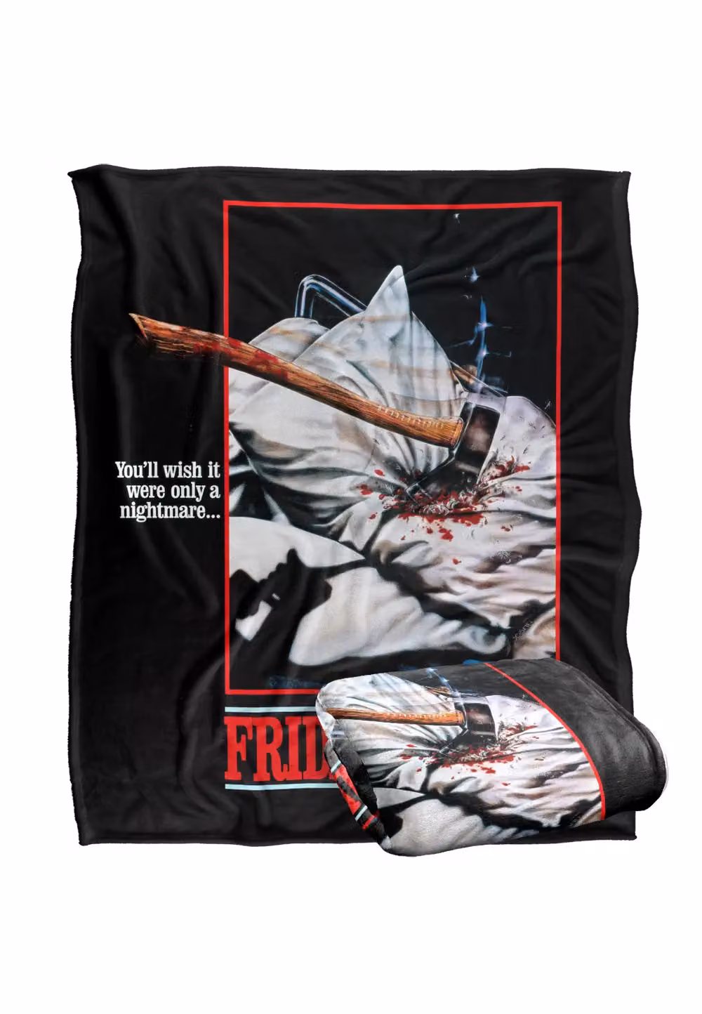 Friday the 13th White Super Soft Throw Blanket, W: 152 cm, D: 127 cm – 2