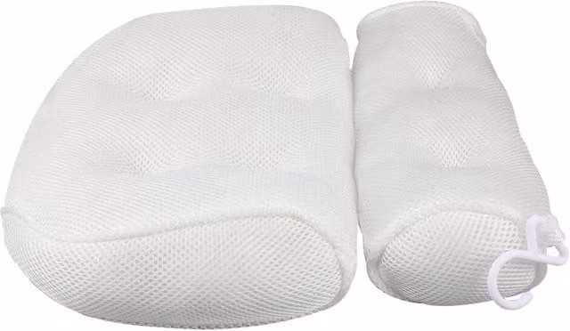 VOGREX Non-Slip Bathtub Spa Pillow Headrest in White – 1